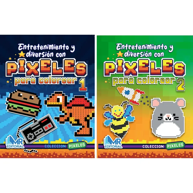 Pixel Art-diviértete Aprendiendo Y Coloreando Pixeles / 2 Pz