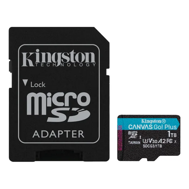Tarjeta Micro Sd Kingston Canvas Go! Plus 1tb 170 Mb/s