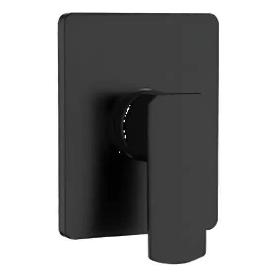 Mezcladora Para Regadera Monomando Negro Mate Meer
