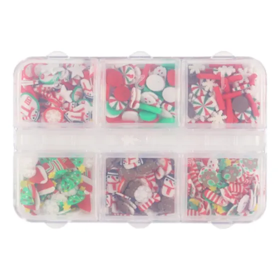 2025 Decorações De Unhas De Natal Com Design De Papai Noel,