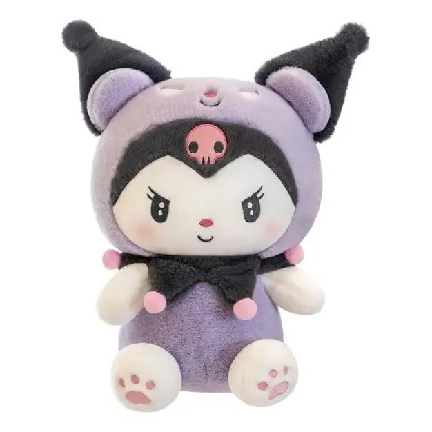 Peluche Kuromi Disfrazada Morada 45cm
