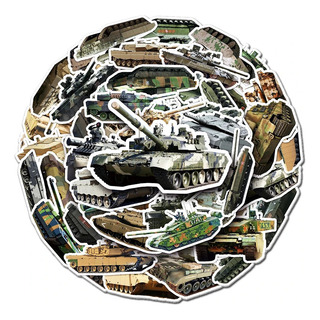 Ejercito Militar Tactico Tanque 50 Stickers Vs Agua De Pvc Ejercito Militar Tactico Tanque 50 Stickers Vs Agua De Pvc