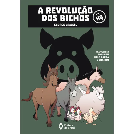 A revolução dos bichos em HQ, de Orwell, George. HQ Brasil Editorial Editora do Brasil, capa mole em português, 2021