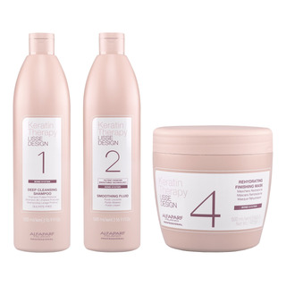 Alfaparf Lisse Design Keratin Therapy Paso 1, 2 Y 4 Alfaparf Lisse Design Keratin Therapy Paso 1, 2 Y 4