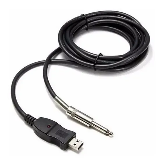 Cabo P10 Guitarra Para Usb Guitar Link Plug And Play 3mts