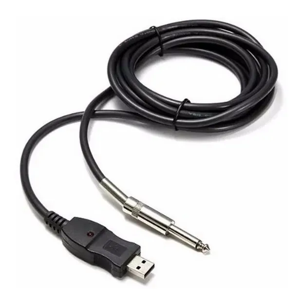 Cabo P10 Guitarra Para Usb Guitar Link Plug And Play 3mts