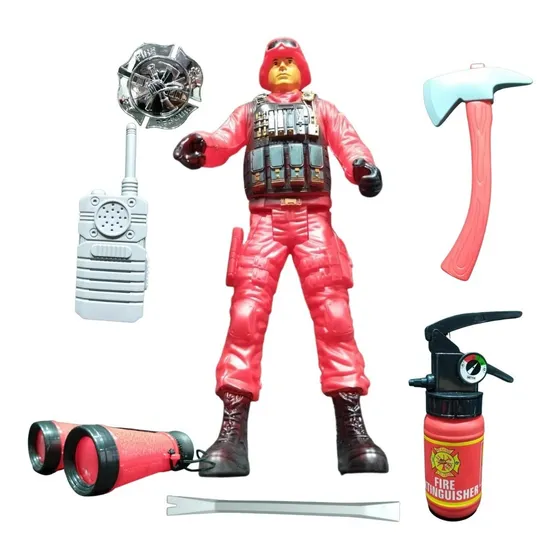 Set Bombero  Figura De Acción Hacha Accesorios Juguete Niños