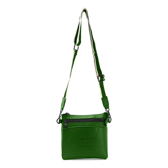Bandolera Importada Mummaaccesorios Verde Musgo Lisa Verde Musgo