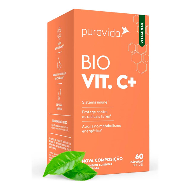 Bio Vit C+ Puravida 60 Cápsulas Vitamina C Bio Vit C+ Puravida 60 Cápsulas Vitamina C