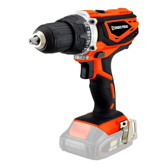 Taladro Atornillador 13mm 18v Dowen Pagio No Incluye Batería Color Naranja claro