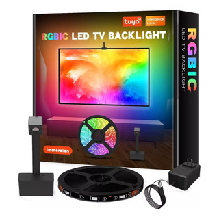 Tira Led Immersion Tv Luz Rgbic Alexa Google 50-75''tuya Tira Led Immersion Tv Luz Rgbic Alexa Google 50-75''tuya