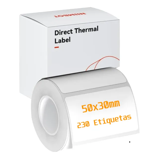 Rollo Etiquetas Papel Para Impresora Niimbot B1 B21 B3s