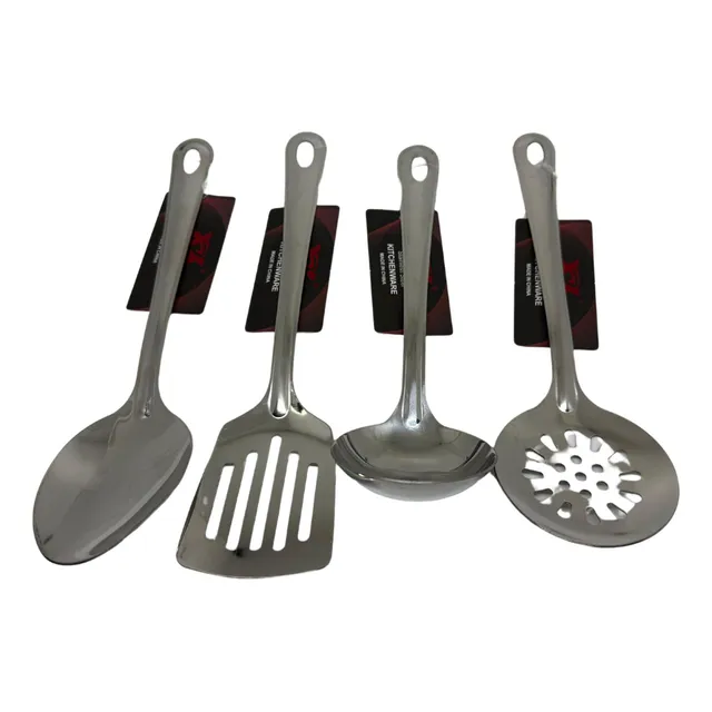Cucharas Acero Inoxidable Utensilios Cocina Cucharones X4
