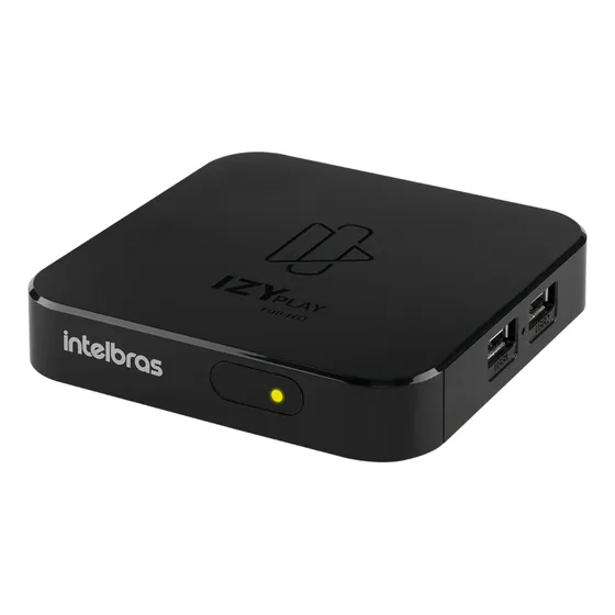 Smart Tv Box Full Hd Izy Play Intelbras Hdmi Bluetooth Wi-fi Cor Preto