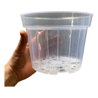 Maceta Transparente Para Orquidea 4pzs 7 Pulgadas Maceta Transparente Para Orquidea 4pzs 7 Pulgadas
