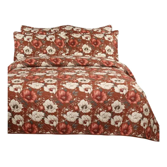 Colcha Cobre Leito Super King 3,0m X 2,8m 3 Peças Jardins