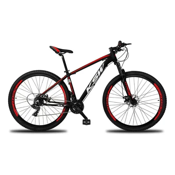 Bicicleta Aro 29 Ksw 24 Marchas Freio A Disco E Suspensão