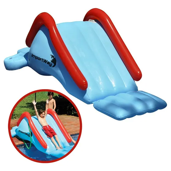 Escorregador Inflável Tobogã Gigante Para Piscina 252cm Cor Colorido