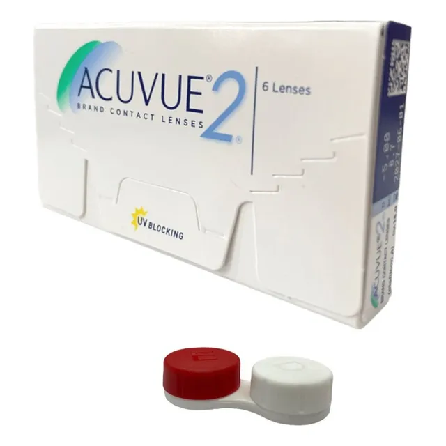 Lente De Contato Acuvue 2 Incolor Com Grau- Johnson + Brinde