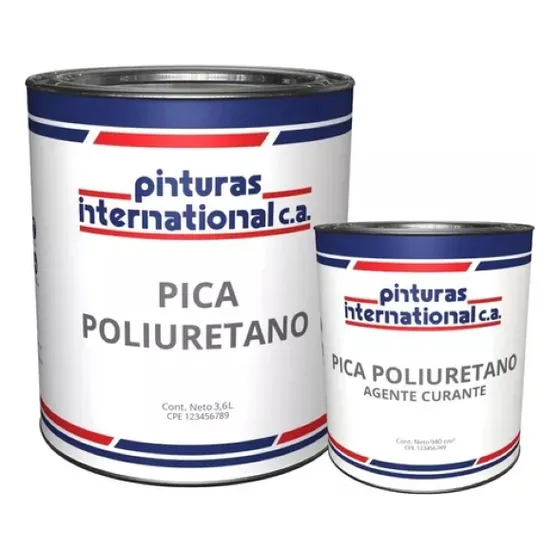 Pintura Industrial Pica Poliuretano Azul Ral-5013 Kit Galón