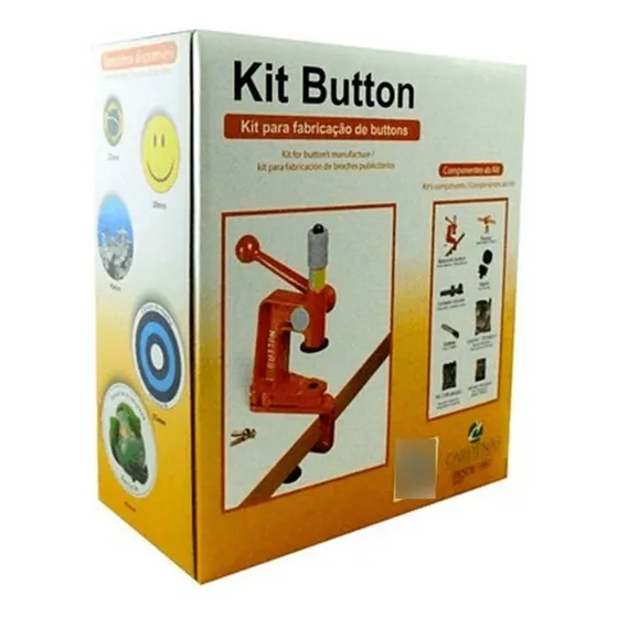 Kit Buttons Completo 25mm + Buttons Alfinetes