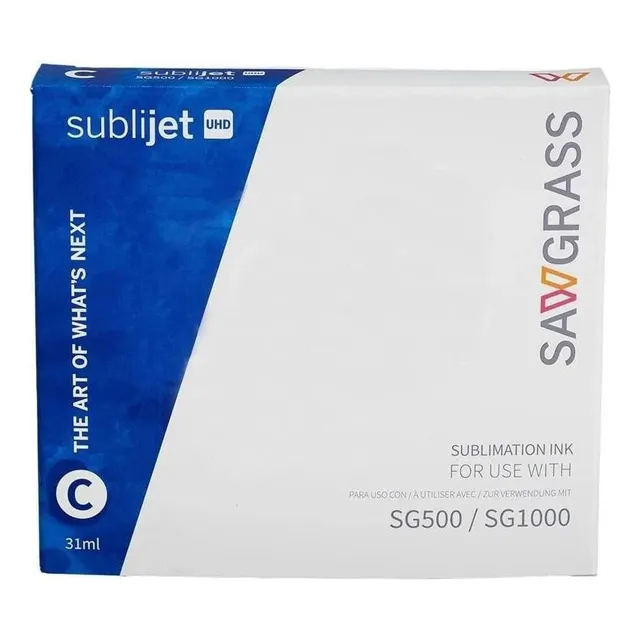 Tinta De Sublimación Sublijet Uhd 31ml Para Sawgrass Tinta Cyan