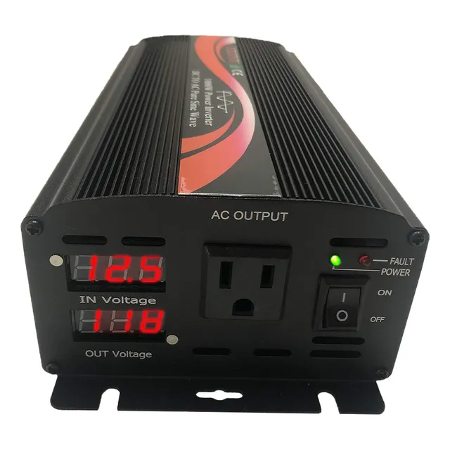 Inversor De Potencia De Coche 1000w De Onda Sinusoidal Pura