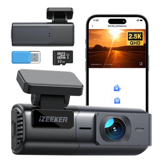 Dash Cam Izeeker 2.5k Wifi 1440p Frontal Para Coches Con Tar Dash Cam Izeeker 2.5k Wifi 1440p Frontal Para Coches Con Tar