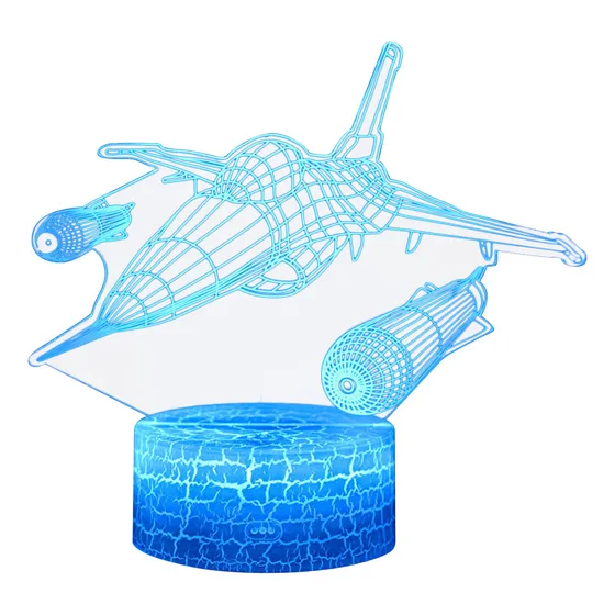 Lámpara Nocturna De Acrílico B Para Avión, Regalo, Lámpara L