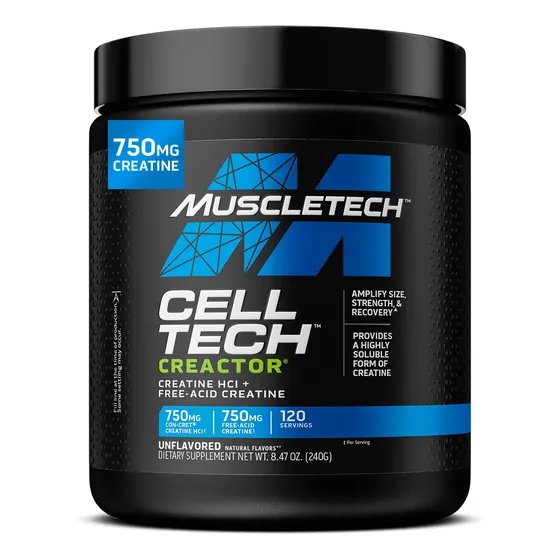 Polvo De Creatina Hcl Creactor Cell-tech De Muscletech, Para