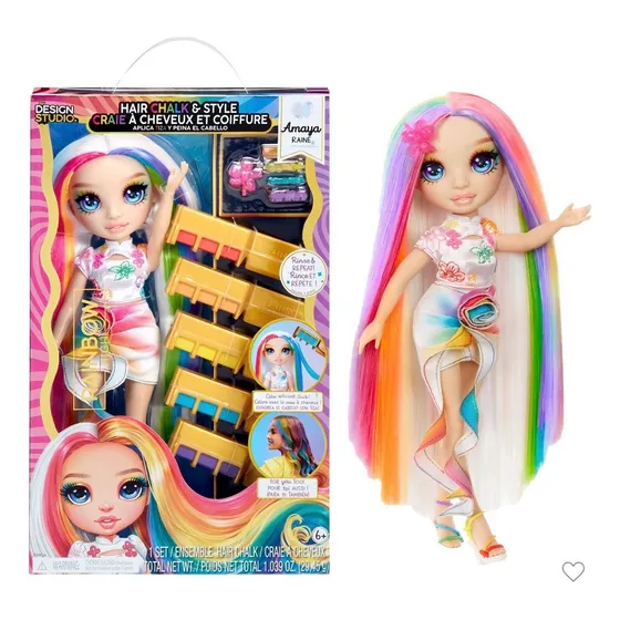 Rainbow High Amaya Raine Tiza Para El Cabello Y Estilo