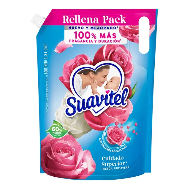 Suavizante De Telas Suavitel Fresca Primavera 1.3 L