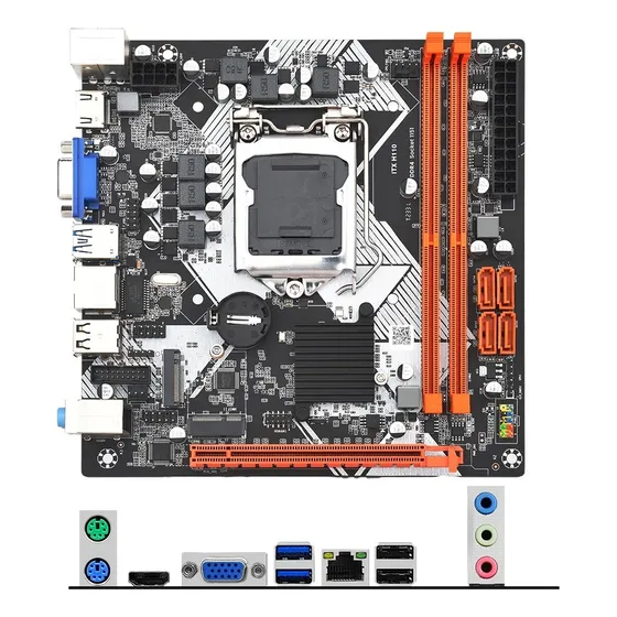 Mother H110m Socket 1151 Soporta Intel 6ta Y 7ma Gen Nuevos!