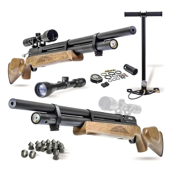 Rifle Aire Comprimido Fox Pcp M22 6.35 Mm + Inflador+mira 9c