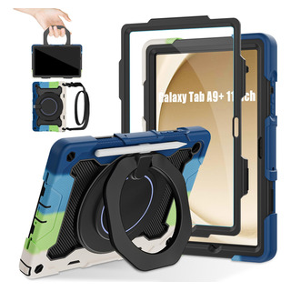 Funda Para Samsung Galaxy Tab A9 Plus/a9+ 2023 Uso Rudo Mica Funda Para Samsung Galaxy Tab A9 Plus/a9+ 2023 Uso Rudo Mica