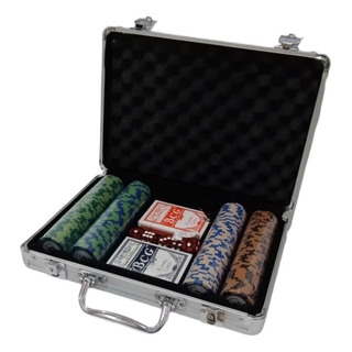 Juego Poker 200 Fichas Numeradas 11.5g Maletin Cartas Dados Juego Poker 200 Fichas Numeradas 11.5g Maletin Cartas Dados