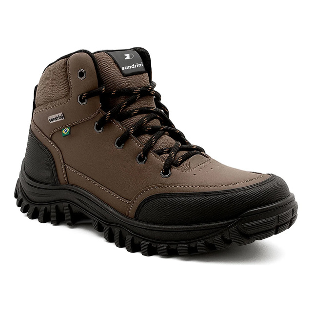 Bota Coturno Sandrini Core Hike Masculina Couro Sintético