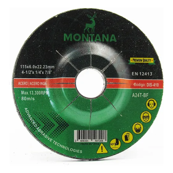 Disco Cepillode Desbaste Montana Desbaste Genérica 180mm X 6mm Grano 0