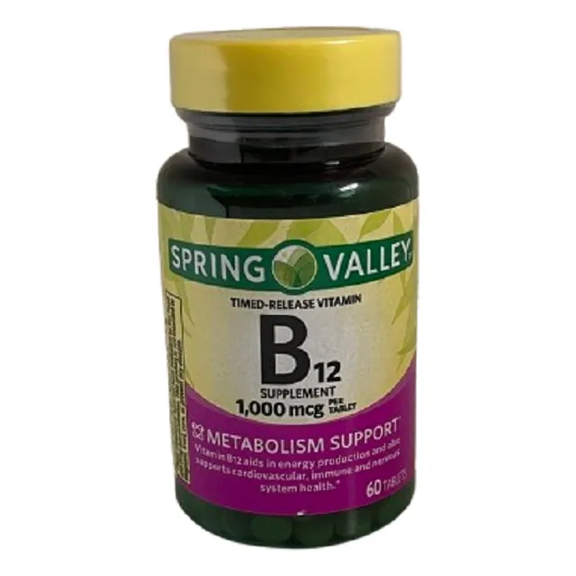 B12 Vitamin  100mcg  60tabs  Spring Valley