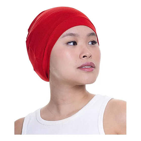 Touca Nero Com Barra Anti Frizz Para Dormir E Alisa O Cabelo Cor Vermelho