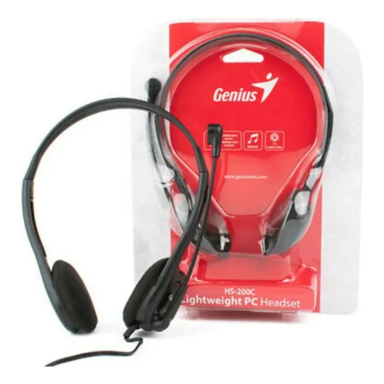 Audifonos Genius Hs-200c Negro 3.5mm
