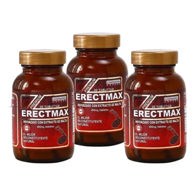 Maca Huanarpo Macho Erectmax Pack X 3 Frascos Envio Gratis Natural
