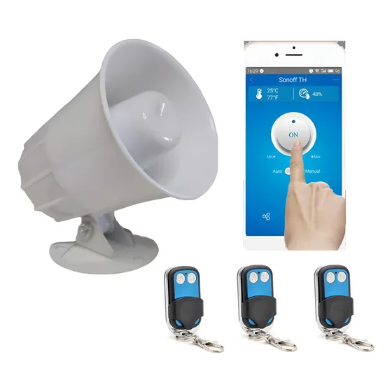 Alarma Sirena Wifi Remota Boton De Panico 3 Control Remoto Color Blanco