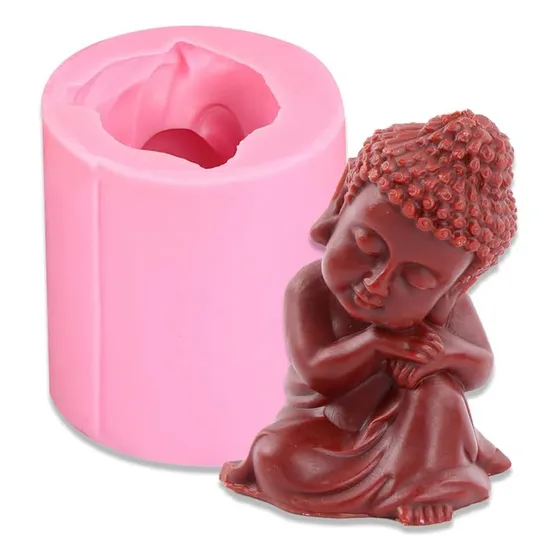 Moldes De   Forma De Buda 3d Hacer Velas, Velas De Arom...