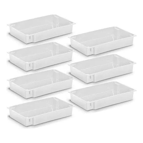 Caixa Açougue Frigorifico Bandeja Plastica - 11 L - 7 Pçs