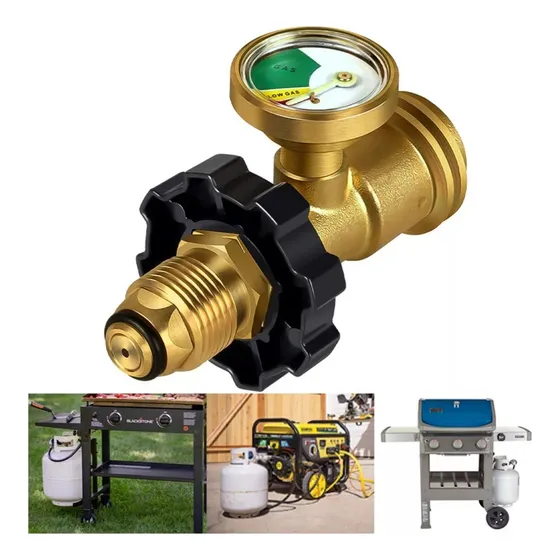 Manómetro Medidor Adaptador Tanque De Gas Lp Pol Qcc1 Tipo1
