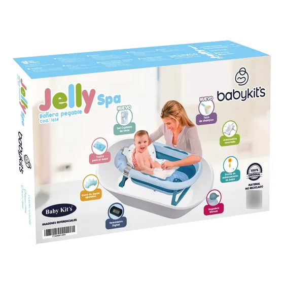 Tina Bañera Plegable Jelly Spa Con Termómetro 2024
