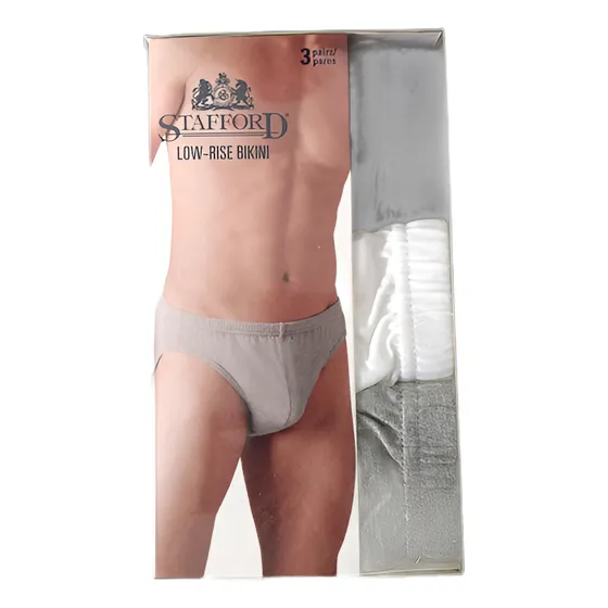 3 Interiores De Algodon Bikini Stafford Talla L Nuevo #20