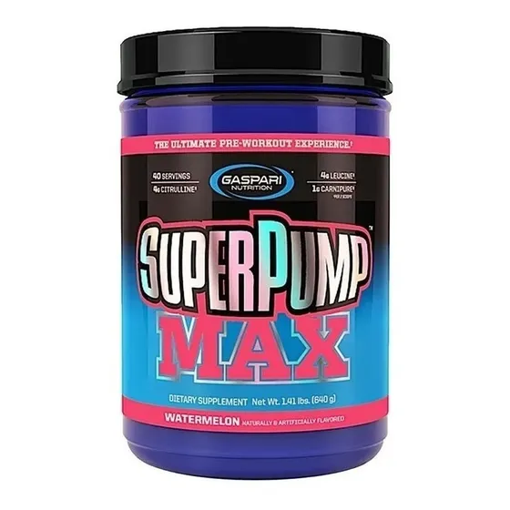 Pre Entreno Gaspari Super Pump Max 40 Serv Mercado Envios Sabor Blue raspberry