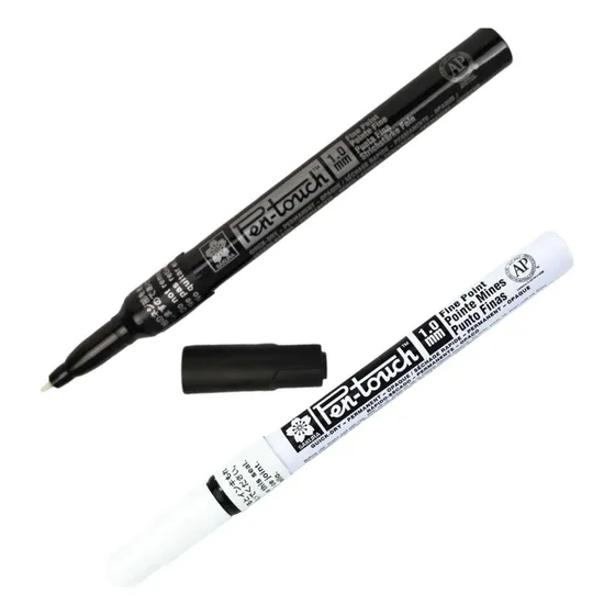 2x Caneta Marcador Permanente Pen Touch Sakura Autografo